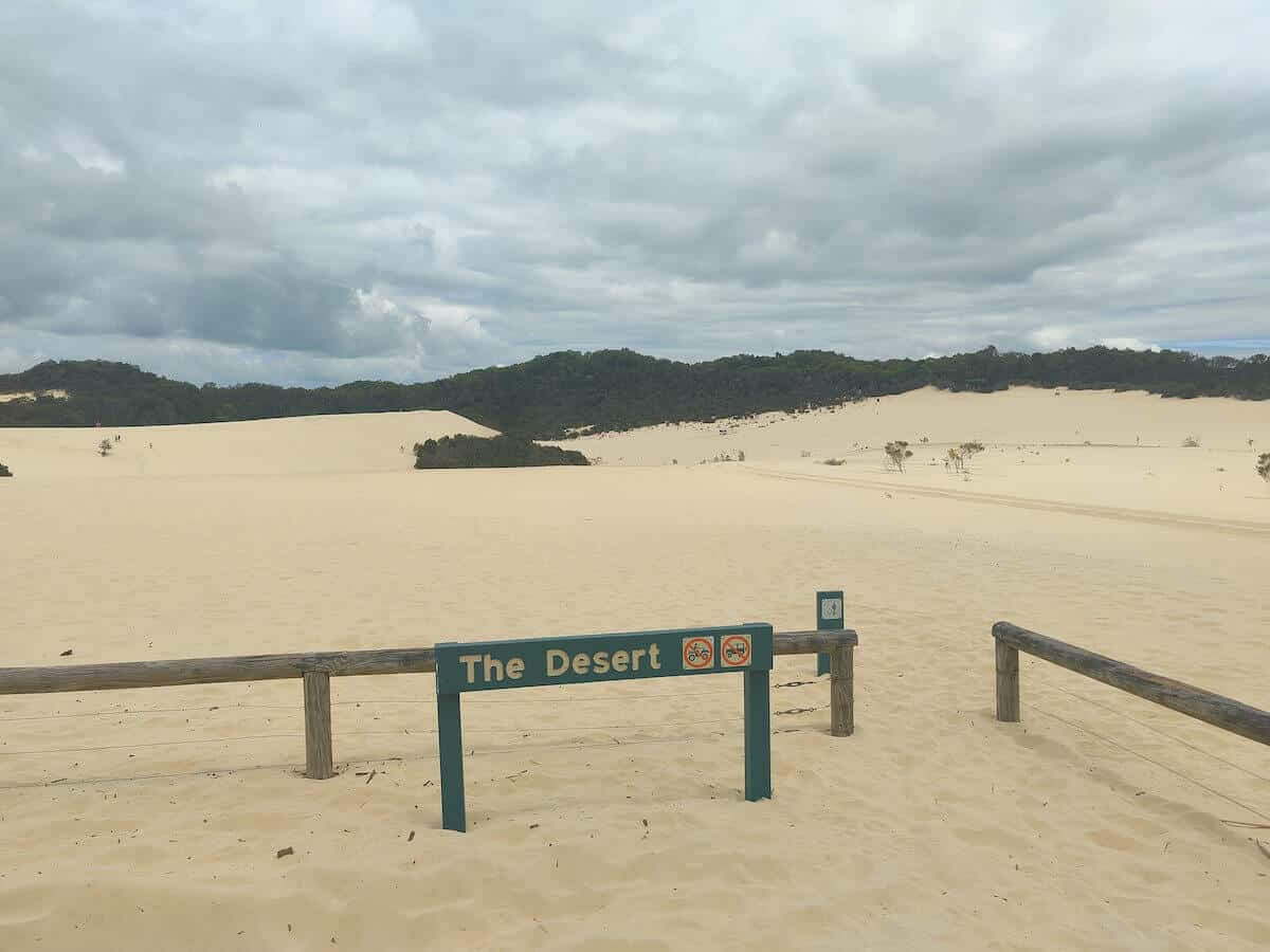 the desert moreton island