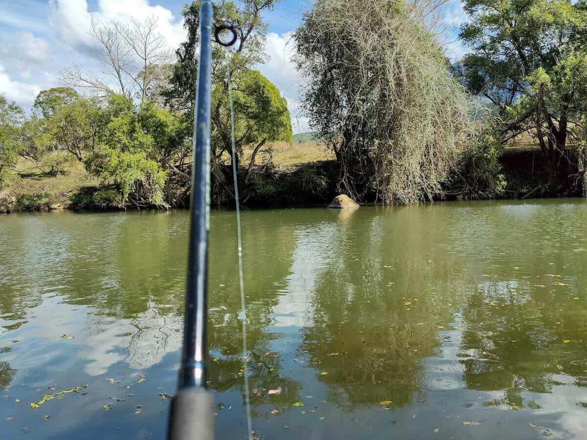 swimming hole at flanagan reserve camping ground