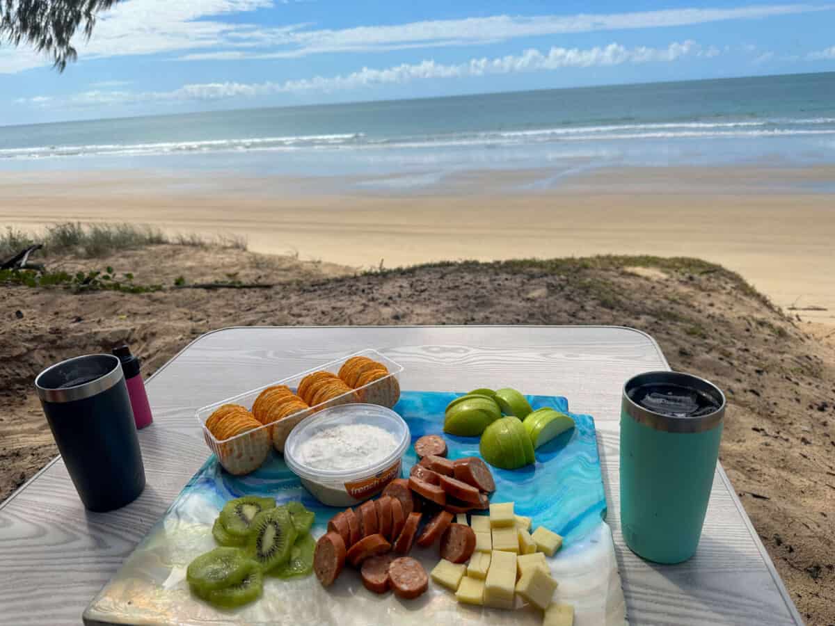 picnic at Kinkuna national park on the dunes