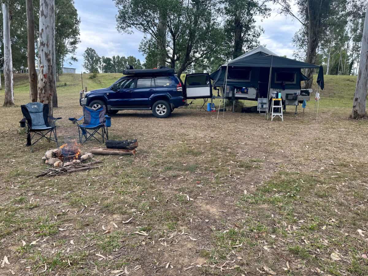 river run farm bush camping at Antigua.