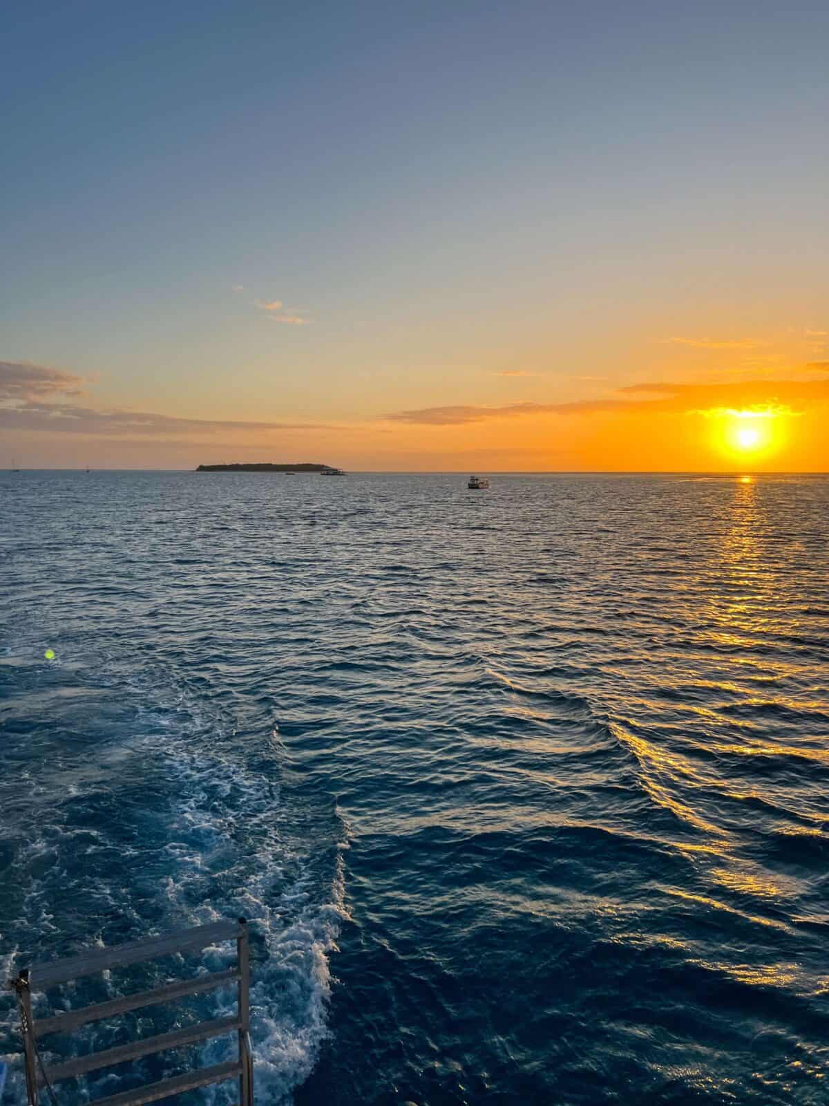 lady Musgrave island sunset. 